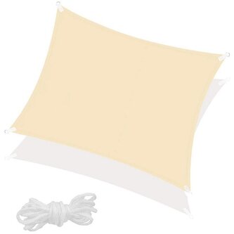 Stínící sluneční plachta 3x3 m SPRINGOS SN0055 béžová