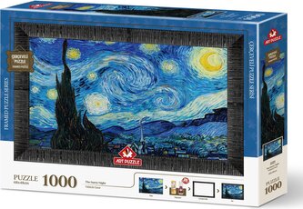 ART PUZZLE Puzzle s rámem a lepidlem 3v1 Hvězdná noc 1000 dílků