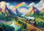 ART PUZZLE Puzzle Duhový vlak 260 dílků