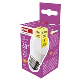 Emos LED žárovka Classic Mini Globe / E27 / 6,5 W (60 W) / 806 lm / teplá bílá