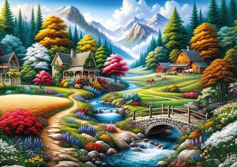 ART PUZZLE Puzzle Barevná pole 260 dílků
