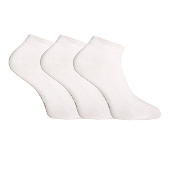 3PACK ponožky Gino bambusové bílé (82005) M