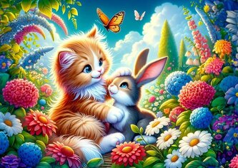 ART PUZZLE Puzzle Bráška králíček 25 dílků