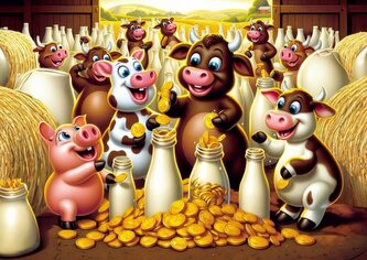 ART PUZZLE Puzzle Mléčný poklad 25 dílků