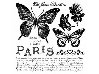 Dekorativní razítka 30x30 cm - Motýli