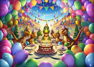 ART PUZZLE Puzzle Dinosauří oslava 50 dílků