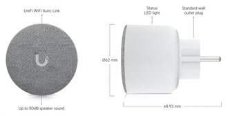 Ubiquiti Wireless plug and play notification and alarm speaker device