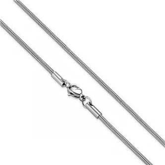 OPE1269-024-45 Ocelový řetízek had, tl. 2,4 mm