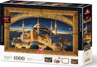ART PUZZLE Puzzle s rámem a lepidlem 3v1 Hagia Sophia 1000 dílků