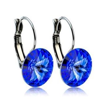 NBSS005 Ocelové náušnice - Sapphire