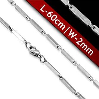 OPE1199-020-60 Ocelový řetízek, tl. 2 mm, délka 60 cm