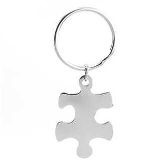OPT1008-L Ocelový přívěšek na klíče - puzzle