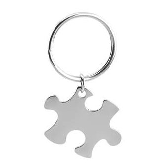 OPT1008-P Ocelový přívěšek na klíče - puzzle