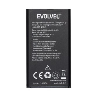 EVOLVEO originální baterie 1800 mAh pro StrongPhone Q1