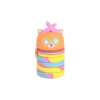 Pouzdro na pero s 1 zipem Rainbow Mouse