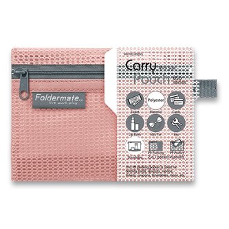 Síťovaná plastová obálka Foldermate Pop Gear, mini - růžová