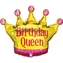 Fóliový balonek koruna Birthday Queen – 75 x 58 cm