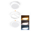 Solight LED mini panel koupelnový 2v1, 3CCT, podhledový/přisazený, 18W, 1530lm, IP54, bílá, kulatý