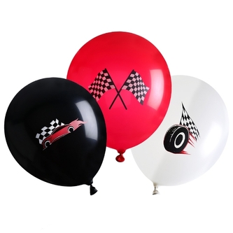 Balonky s motivem Formule 1 – sada 6 ks, 30 cm