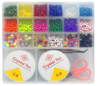 Korálky sada s vlascem 140 ks