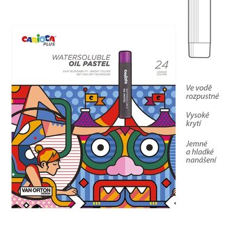 Carioca PLUS olejové pastely  - 24 ks