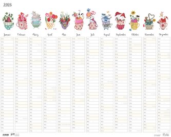 Großer Jahresplaner Tassen 2025