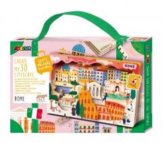 Stwórz pejzaż miejski Rzym - puzzle drewniane 3D