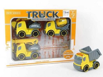 Autka budowlane 12 cm 4szt