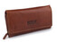 Dámská kožená peněženka 10x19 cm - 1 ks - 2 hnědá koňak