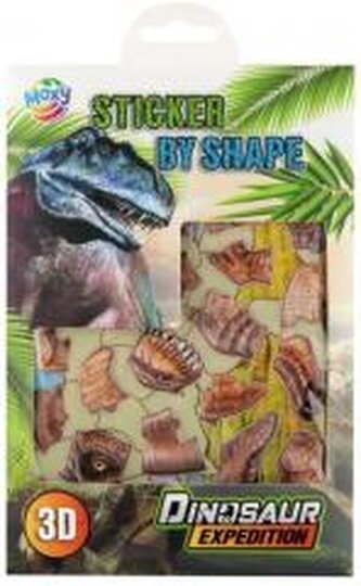 Naklejki po kształtach 3D T.Rex