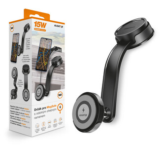 Držák do auta ALIGATOR pro MagSafe s odolným ohebným ramenem, na palubní desku