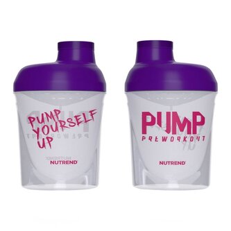 šejkr Nutrend 300ml Pump průhledný