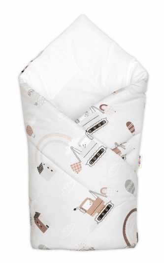 Zavinovačka pro miminko Klasik Malý stavitel, šedá