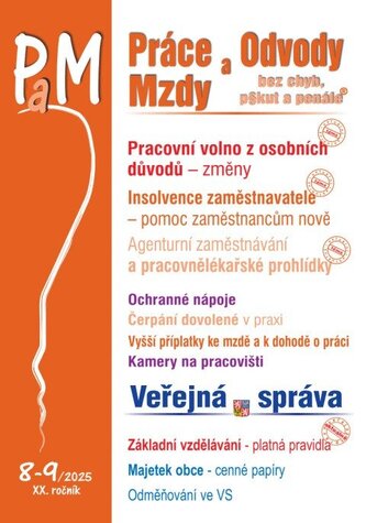 PaM 8-9/2025 Pracovní volno z osobních důvodů - změny