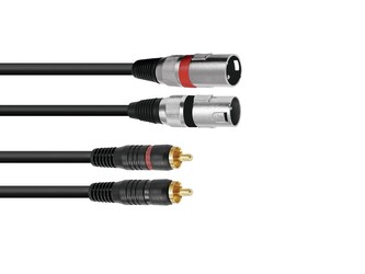 Kabel XC2-30 2x RCA - 2x XLR samec, 3 m