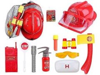 Hełm strażaka z akcesoriami