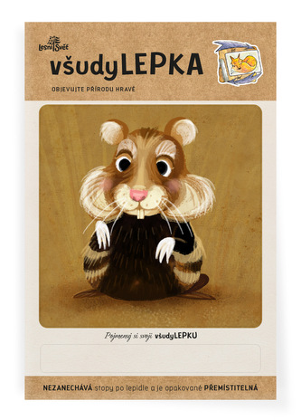 Lesní svět všudyLEPKA vel. 1 -005 - Křeček Lesní svět všudyLEPKA vel. 1 -005 - Křeček