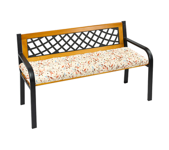Sedák na lavici prošívaný - Hnědá,Béžová - 40x150 cm