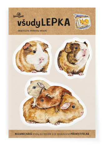 Lesní svět všudyLEPKA vel. 1 -031 - Morčata Lesní svět všudyLEPKA vel. 1 -031 - Morčata