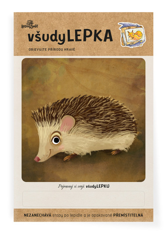 Lesní svět všudyLEPKA vel. 1 -002 - Ježek Lesní svět všudyLEPKA vel. 1 -002 - Ježek