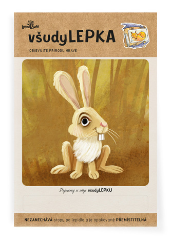 Lesní svět všudyLEPKA vel. 1 -008 - Zajíc Lesní svět všudyLEPKA vel. 1 -008 - Zajíc