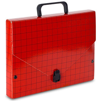 Teczka z rączką Meeting czerw. 300-01, VauPe