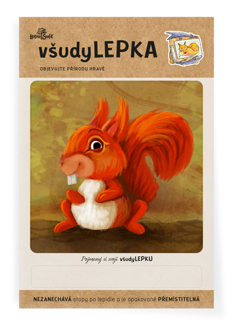 Lesní svět všudyLEPKA vel. 1 -007 - Veverka Lesní svět všudyLEPKA vel. 1 -007 - Veverka