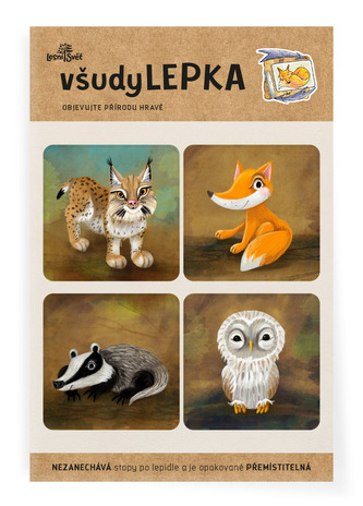 Lesní svět všudyLEPKA vel. 1 -012 - Mix lesní zvířátka 1. Lesní svět všudyLEPKA vel. 1 -012 - Mix lesní zvířátka 1.