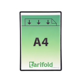 djois rámeček s kapsou samolepicí, A4, otevřený shora, nepermanentní, černý, 5 ks