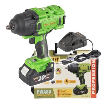 Aku rázový utahovák Procraft PWA80 1b | PWA80-1b-c