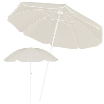 Zahradní slunečník 145 cm SPRINGOS CLASSIC BU0024 světle béžový