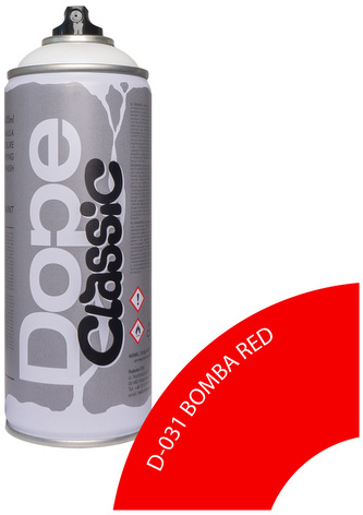 Farba w sprayu 400ml Classic D-031 Bomba Red, Dope Cans