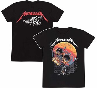 Pánské tričko s krátkým rukávem Metallica: Atlas rise (XL) černá bavlna