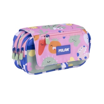 Penál 3-patrový s vrchní klopou MILAN prázdný, série Green & Grow